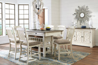 Bolanburg Two-tone Counter Height Dining Table and 6 Barstools with Server