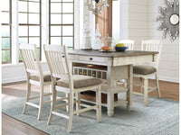 Bolanburg Two-tone Counter Height Dining Table w/4 Barstools