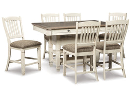 Bolanburg Two-tone Counter Height Dining Table w/6 Barstools