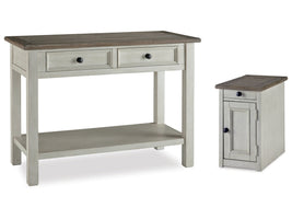 Bolanburg Two-tone Sofa Table and Chair Side End Table