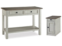Bolanburg Two-tone Sofa Table and Chair Side End Table