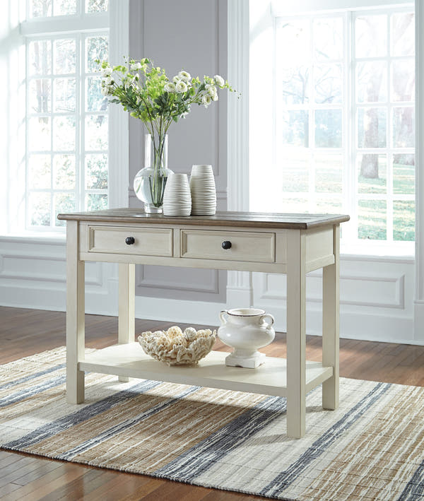 Bolanburg Two-tone Sofa Table and Chair Side End Table