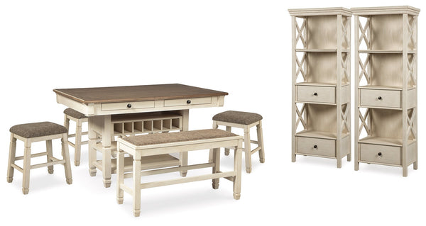 Bolanburg White Counter-Height Dining Set