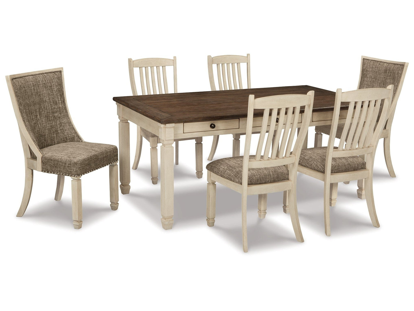 Bolanburg White Dining Table with 6 Chairs