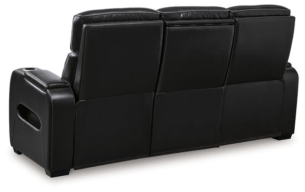 Boyington Black Power Reclining Sofa, Loveseat and Recliner