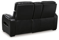 Boyington Black Power Reclining Sofa, Loveseat and Recliner