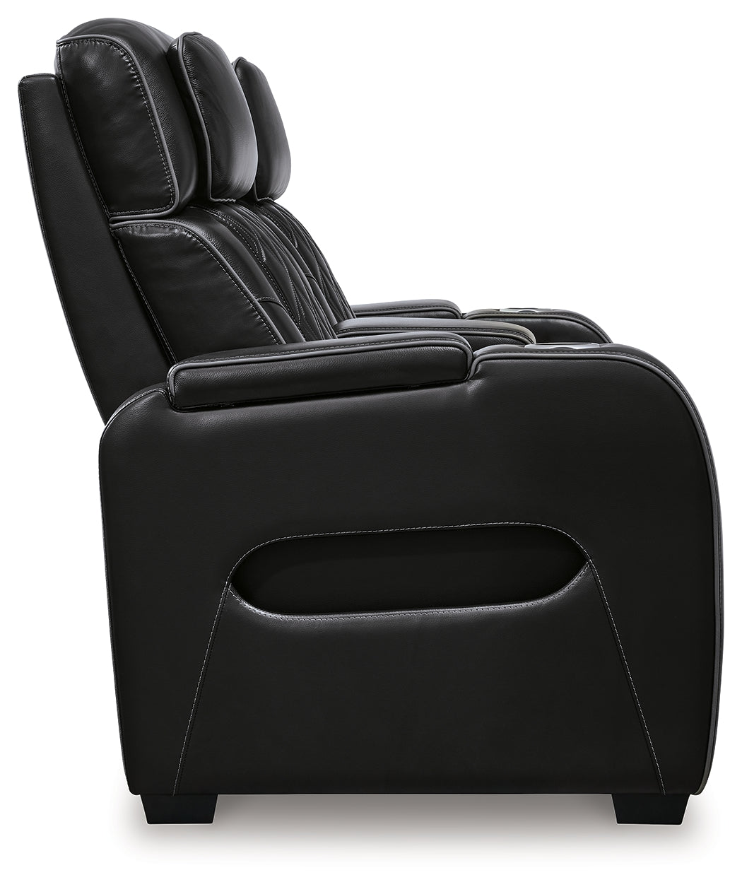 Boyington Black Power Reclining Sofa, Loveseat and Recliner