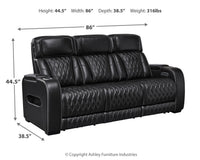 Boyington Power Reclining Sofa with Adjustable Headrest