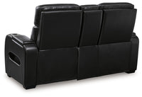 Boyington Black Power Reclining Sofa and Loveseat