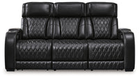 Boyington Black Power Reclining Sofa and Loveseat