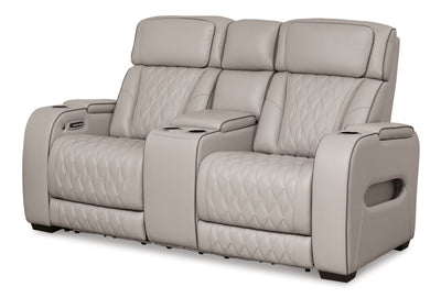PWR REC LOVESEAT/CON/ADJ/Boyington/Gray