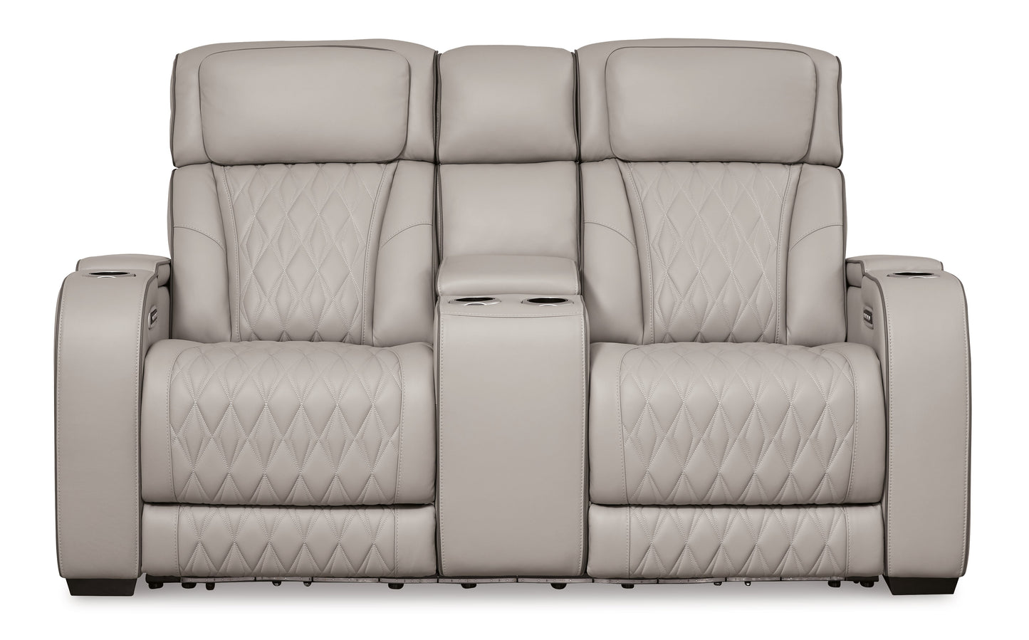 PWR REC LOVESEAT/CON/ADJ/Boyington/Gray