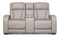 PWR REC LOVESEAT/CON/ADJ/Boyington/Gray