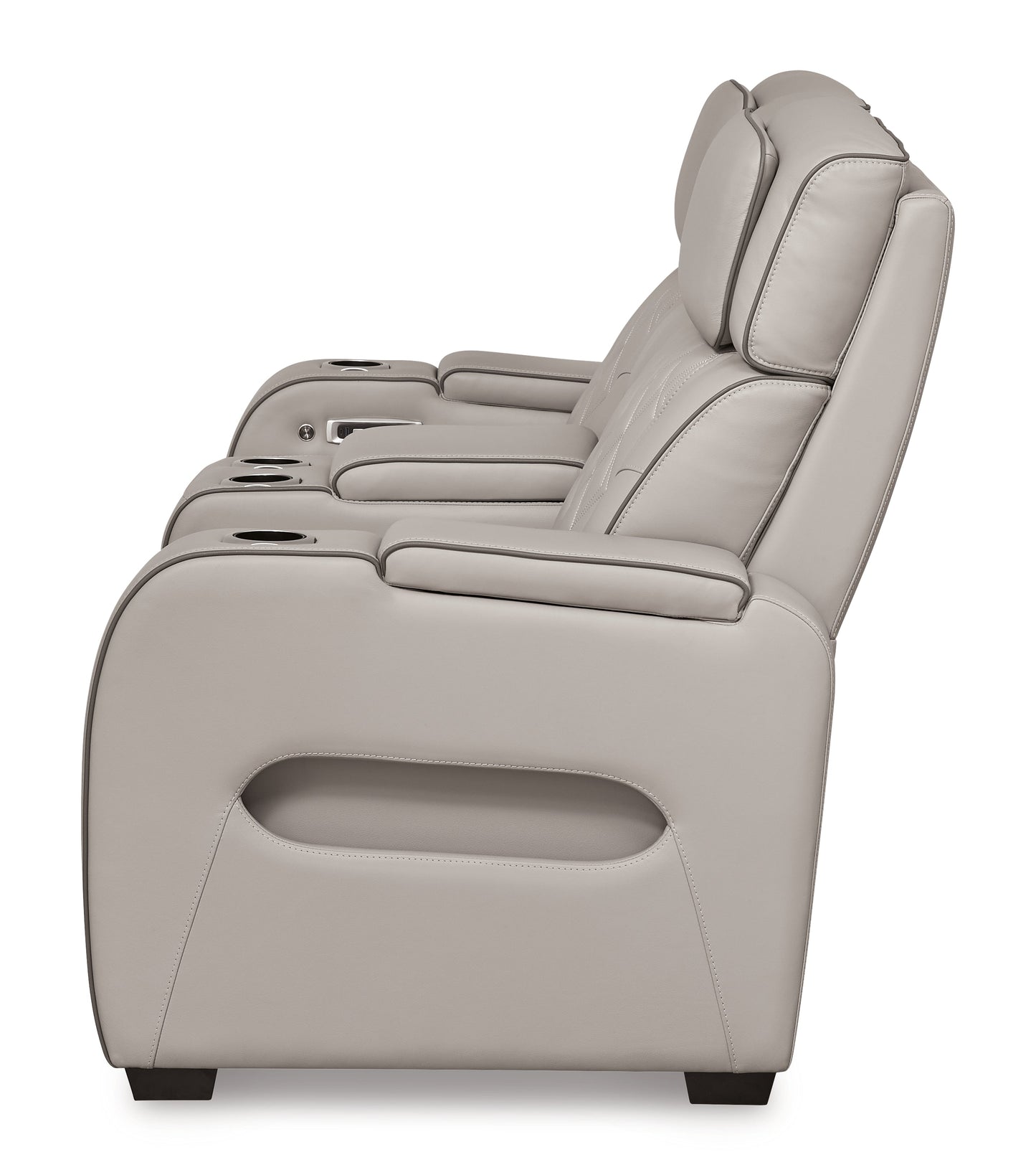 PWR REC LOVESEAT/CON/ADJ/Boyington/Gray