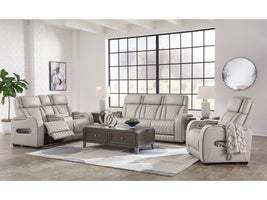 Boyington Gray Power Reclining Living Room Set