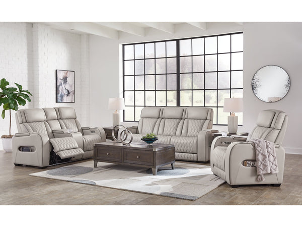Boyington Gray Power Reclining Living Room Set