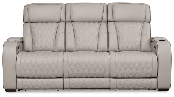 Boyington Gray Power Reclining Living Room Set