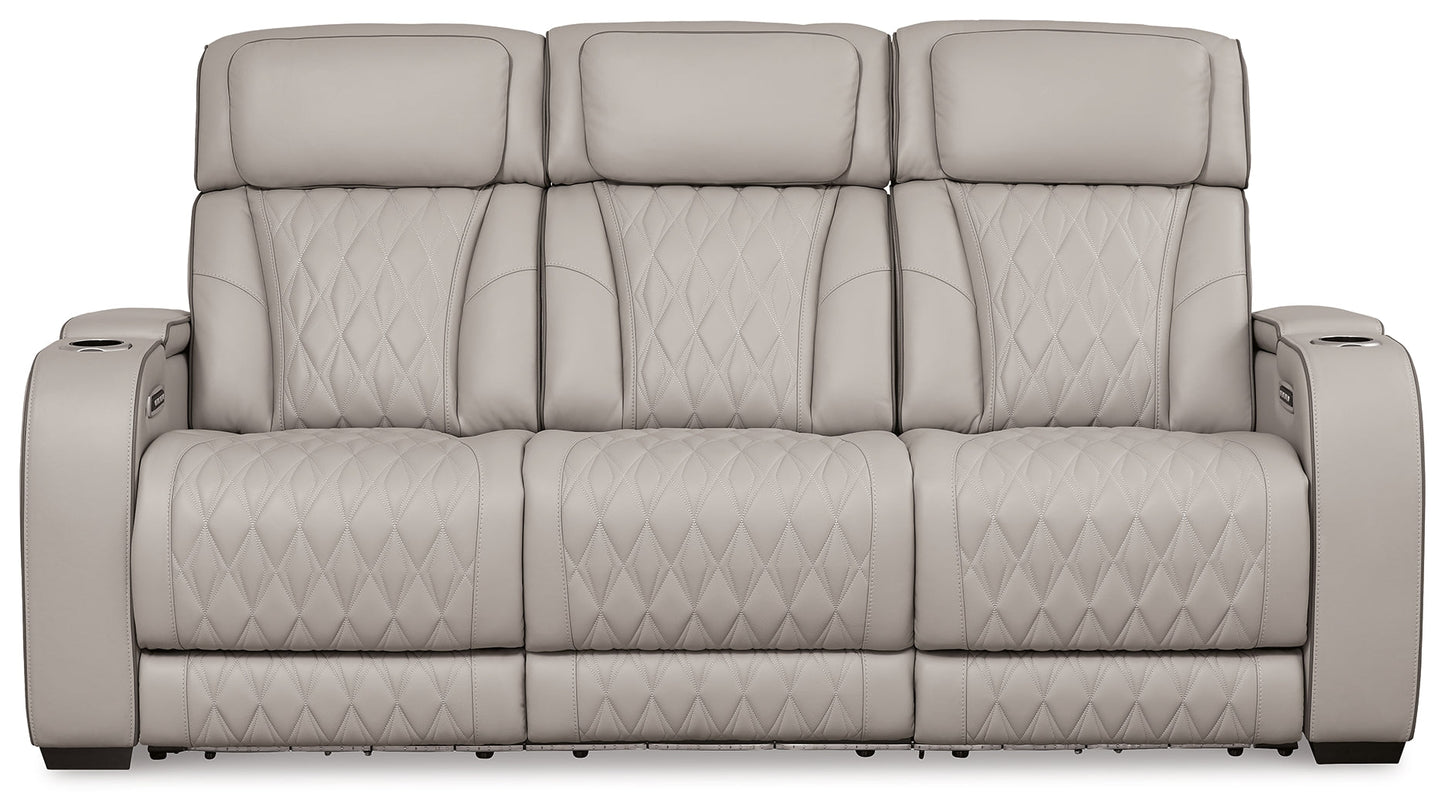 Boyington Gray Power Reclining Living Room Set