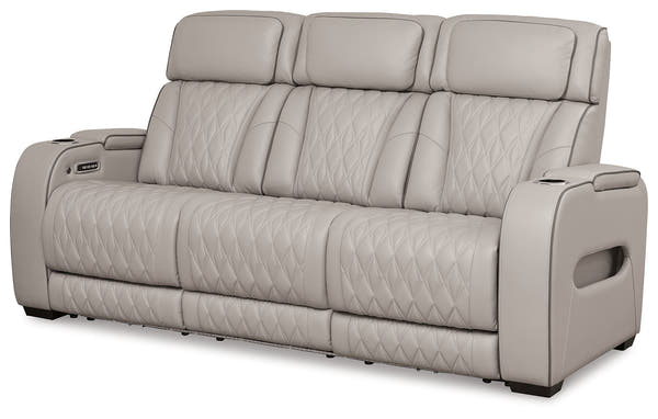 Boyington Gray Power Reclining Living Room Set