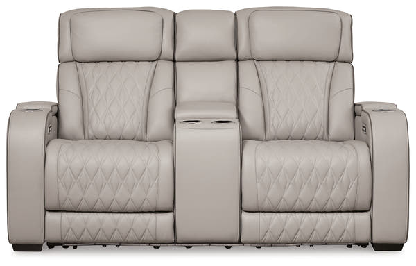 Boyington Gray Power Reclining Living Room Set