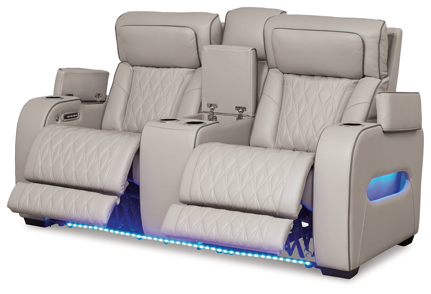 Boyington Gray Power Reclining Living Room Set