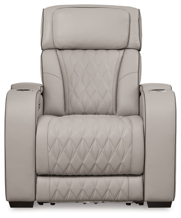 Boyington Gray Power Reclining Living Room Set
