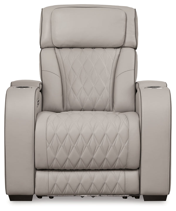 Boyington Gray Power Reclining Living Room Set