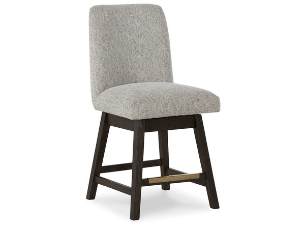 Burkhaus Beige/Brown Counter Height Barstool (Set of 2)