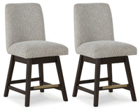 Burkhaus Beige/Brown Counter Height Barstool (Set of 2)