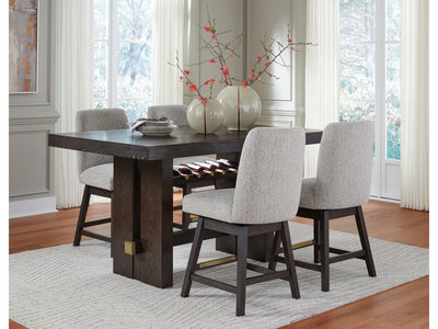 Burkhaus Counter Height Dining Table and 4 Barstools