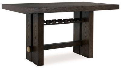 Burkhaus Dark Brown Counter Height Dining Table