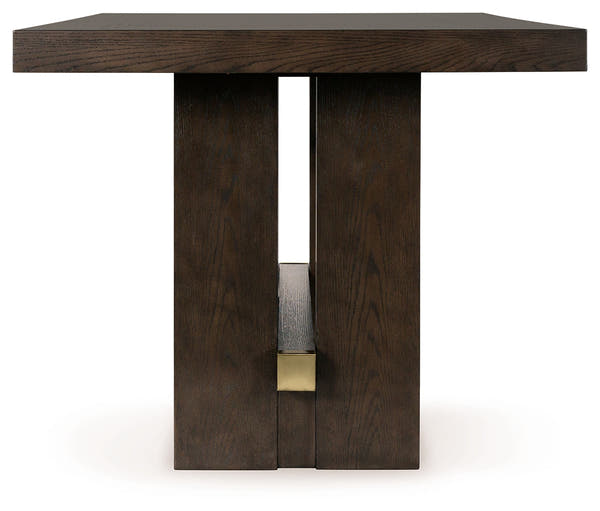 Burkhaus Dark Brown Counter Height Dining Table