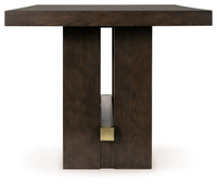 Burkhaus Dark Brown Counter Height Dining Table