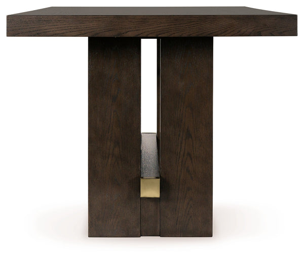 Burkhaus Dark Brown Counter Height Dining Table
