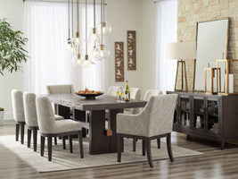Burkhaus Dark Brown Dining Room Set / 10 pc (6 side chairs)