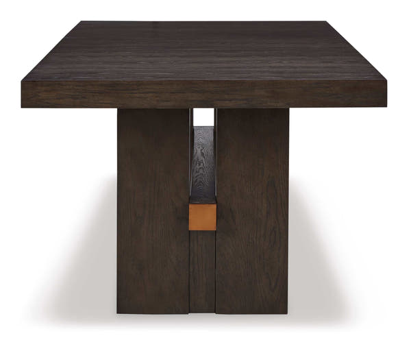 Burkhaus Dark Brown Dining Room Set / 7pc (4 side chairs)