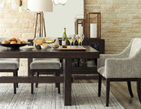 Burkhaus Dark Brown Dining Room Set / 7pc (4 side chairs)