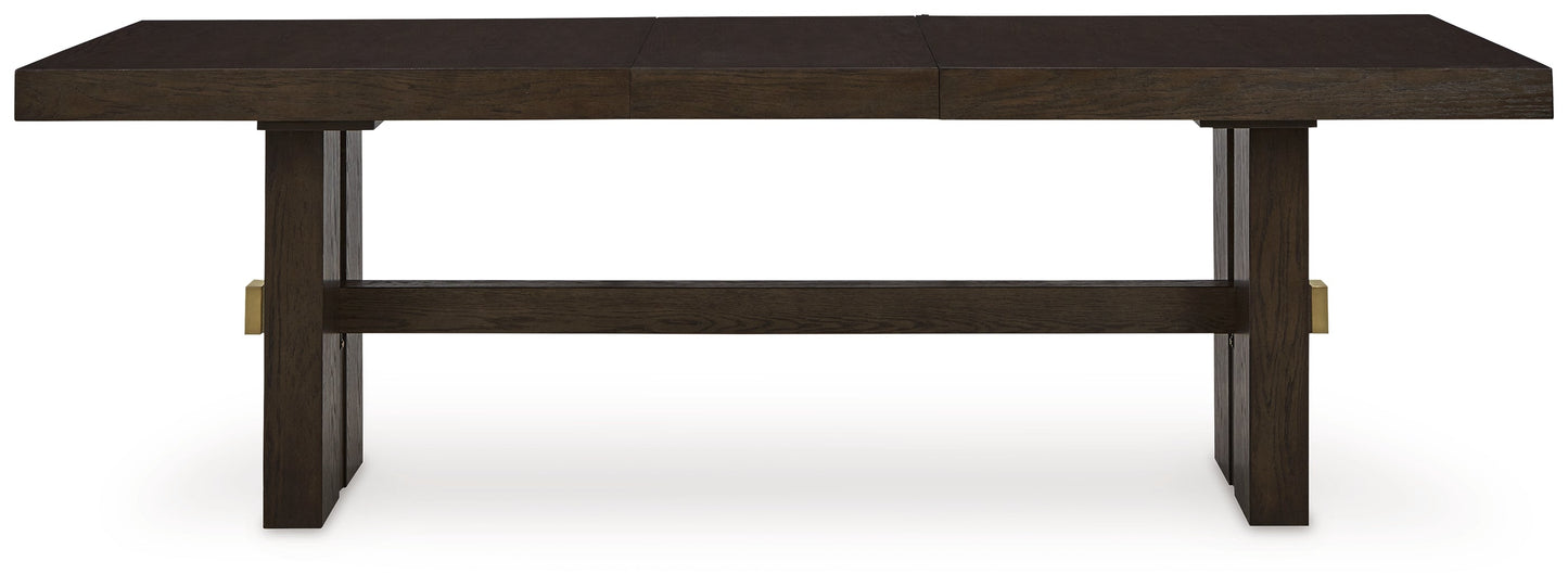 Burkhaus Dark Brown Dining Table and 4 Chairs