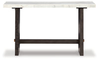 Burkhaus White/Dark Brown Sofa Table