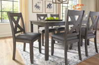 Caitbrook Gray Dining Room Set / (Set of 7)