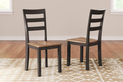 Gesthaven Natural/Brown Dining Chair (Set of 2)