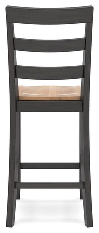 Gesthaven Natural/Brown Counter Height Barstool (Set of 2)