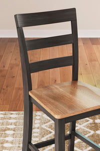 Gesthaven Natural/Brown Counter Height Barstool (Set of 2)