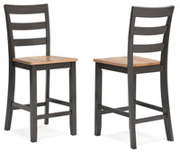 Gesthaven Natural/Brown Counter Height Barstool (Set of 2)