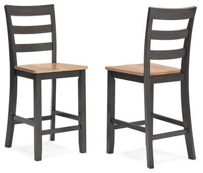 Gesthaven Natural/Brown Counter Height Barstool (Set of 2)