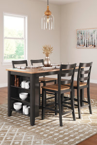 Gesthaven Natural/Brown Counter Height Dining Table