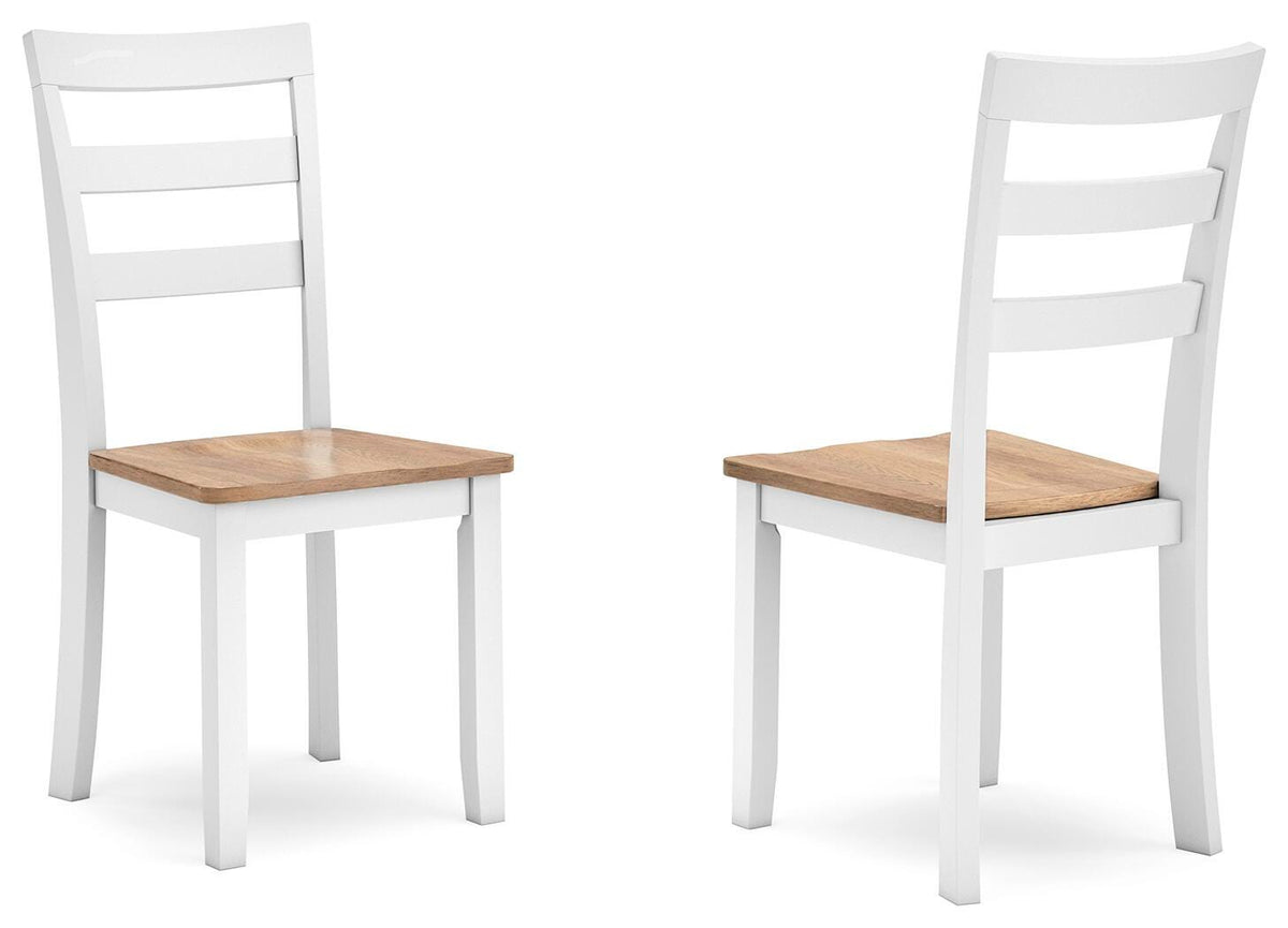 Gesthaven Natural/White Dining Chair (Set of 2)