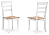 Gesthaven Natural/White Dining Chair (Set of 2)
