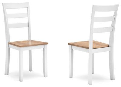 Gesthaven Natural/White Dining Chair (Set of 2)