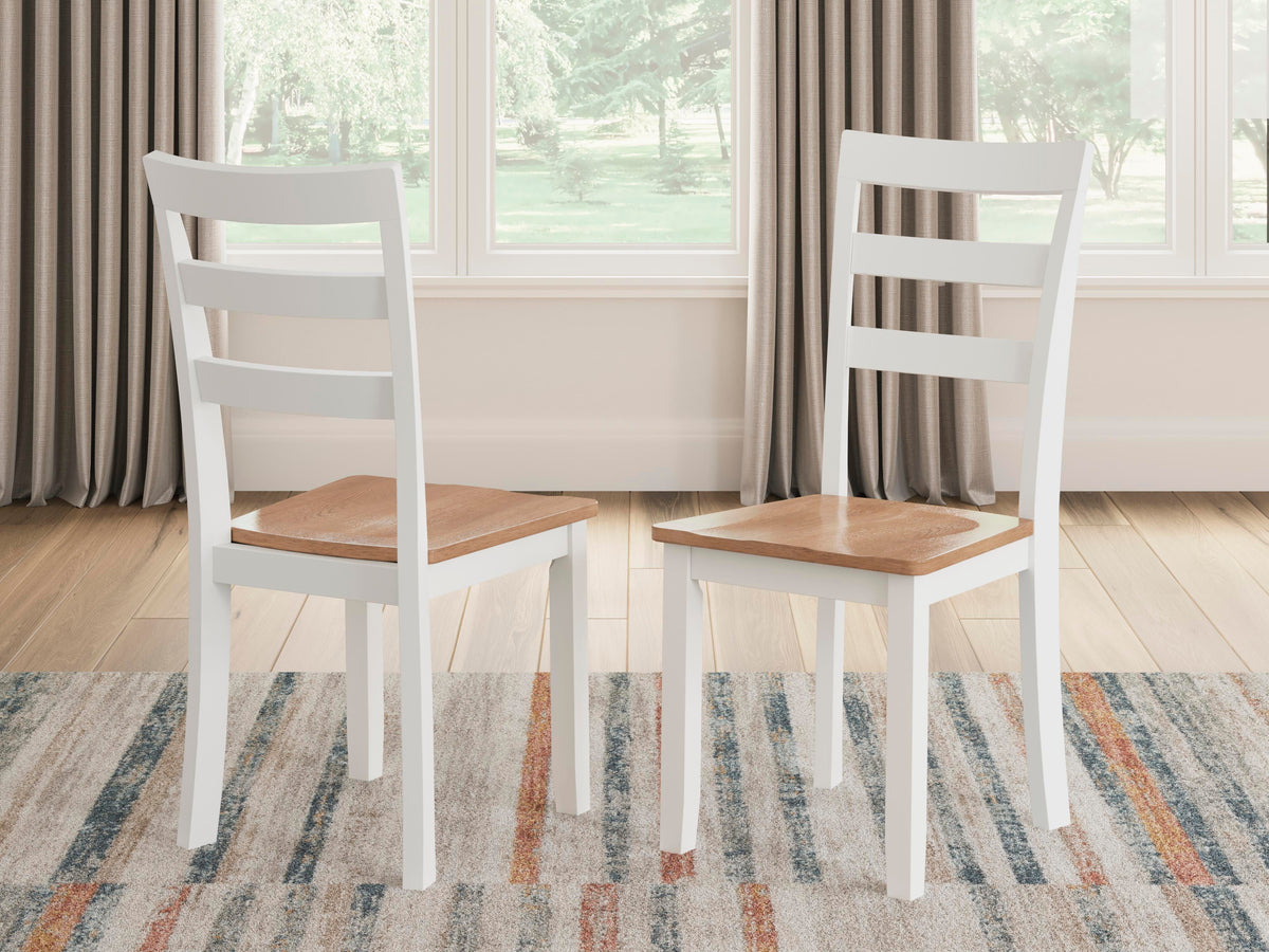 Gesthaven Natural/White Dining Chair (Set of 2)